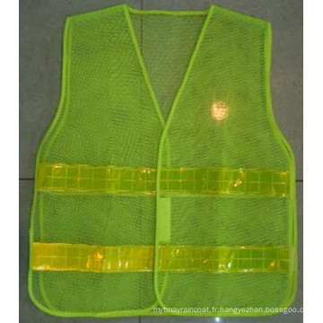 Gilet de sécurité à haute visibilité en polyester avec certificat En2041